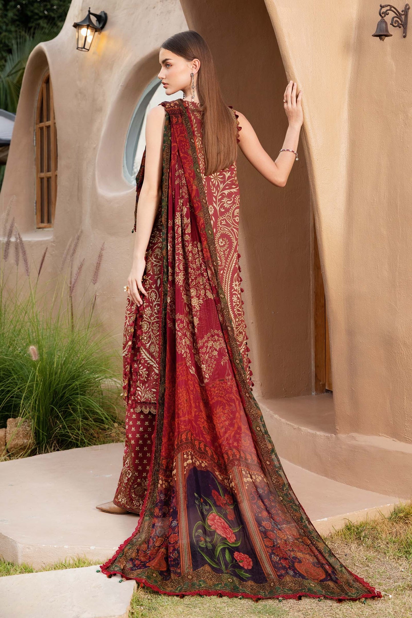 Maria.B UNSTITCHED 3 Piece Embroidered Lawn Suit | MPT-2512-A