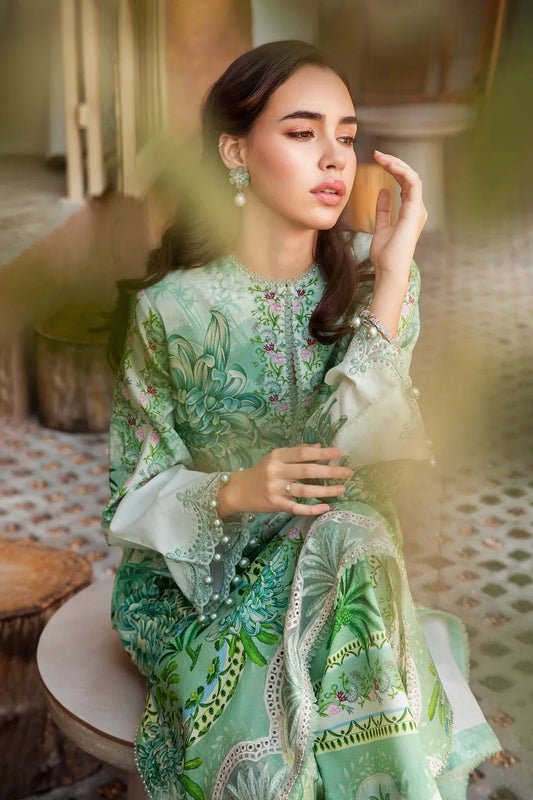 Maria.B UNSTITCHED 3 Piece Embroidered Lawn Suit | 2514A