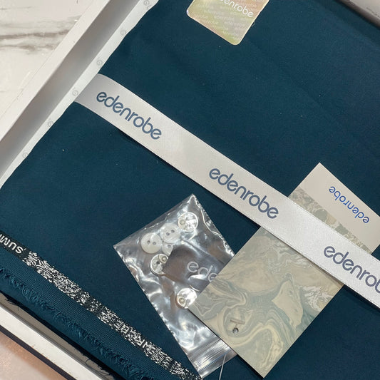 Edenrobe Men’s Gift Box – BLUE Unstitched Wash & Wear Suit