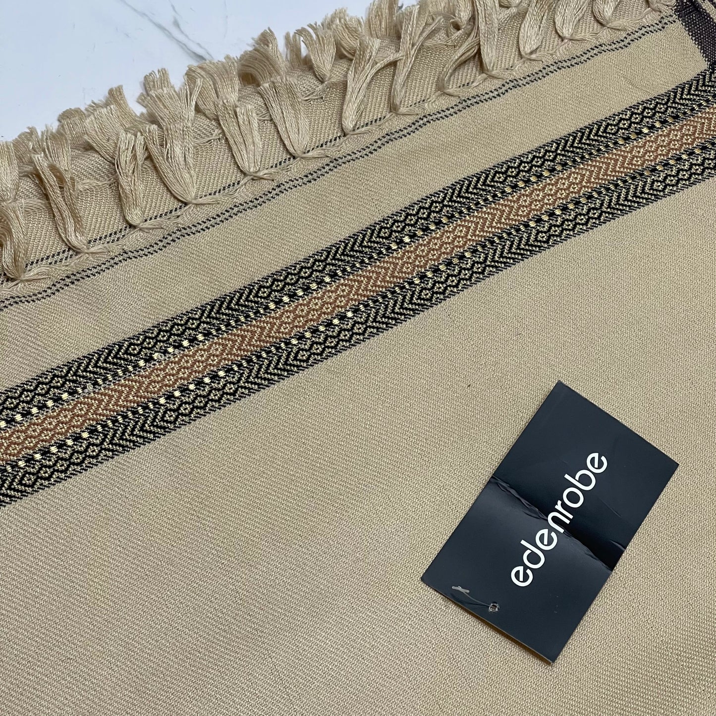 Edenrobe Winter Acrylic Shawl – BEIGE