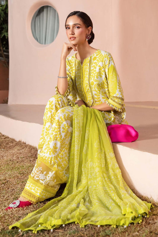 Maria.B UNSTITCHED 3 Piece Embroidered Lawn Suit | 4A