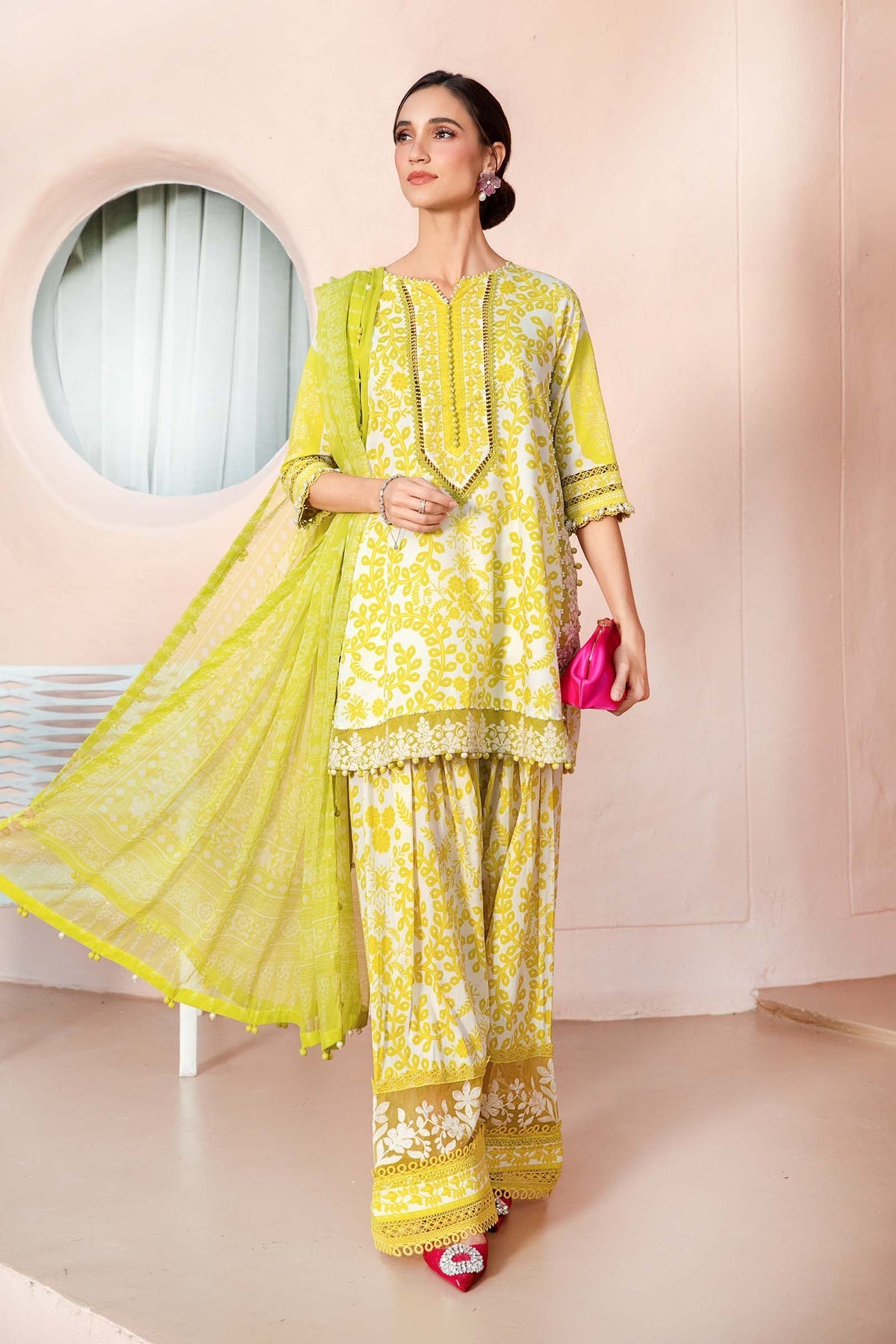 Maria.B UNSTITCHED 3 Piece Embroidered Lawn Suit | 4A