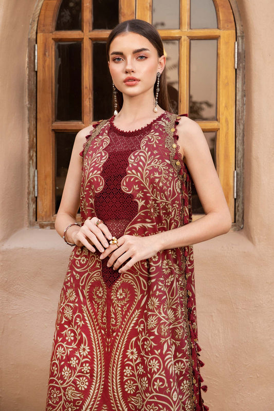 Maria.B UNSTITCHED 3 Piece Embroidered Lawn Suit | MPT-2512-A