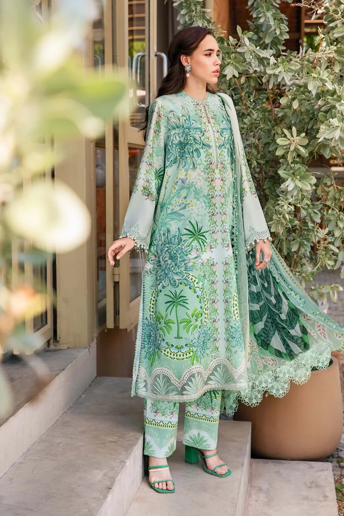 Maria.B UNSTITCHED 3 Piece Embroidered Lawn Suit | 2514A