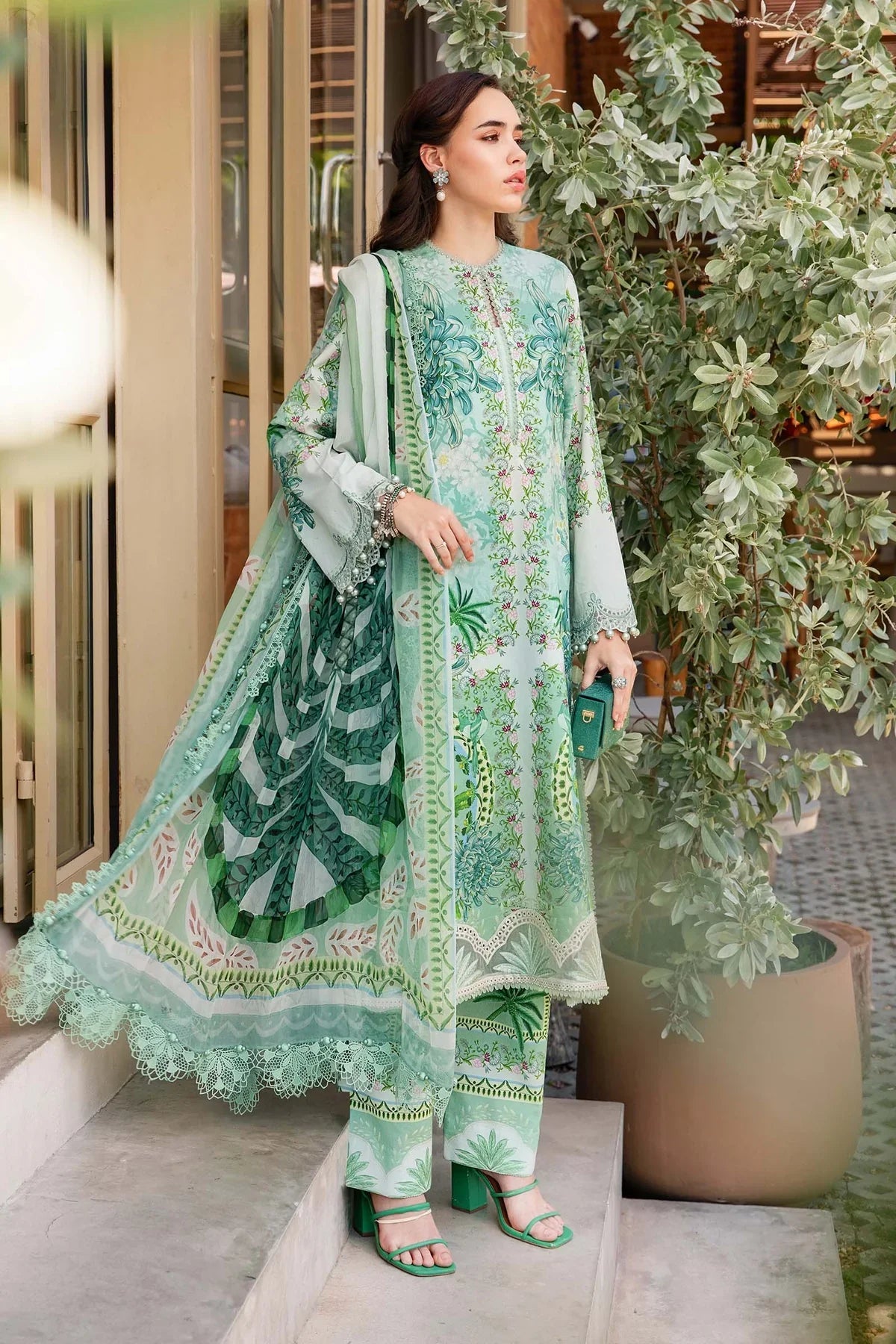 Maria.B UNSTITCHED 3 Piece Embroidered Lawn Suit | 2514A