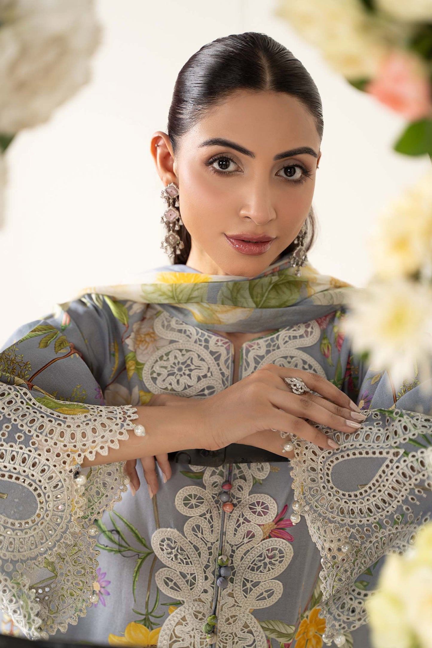 Maria.B UNSTITCHED 3 Piece Embroidered Lawn Suit | MPS-2604-A