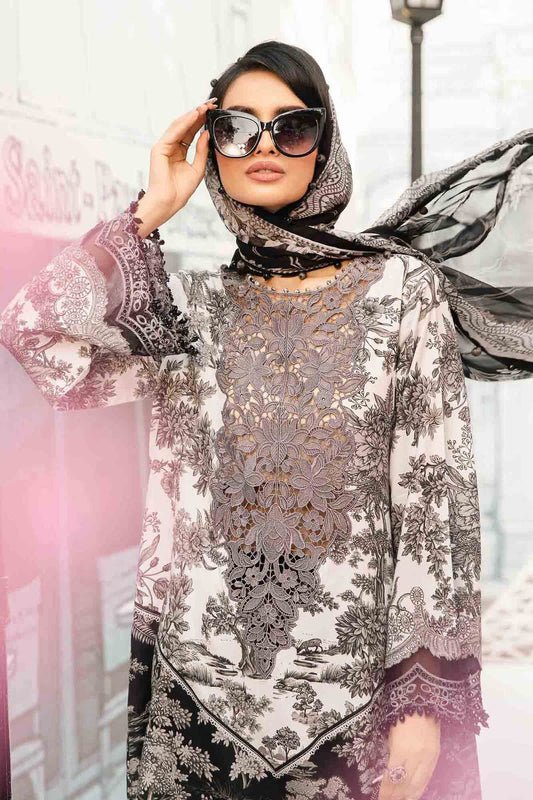 Maria.B UNSTITCHED 3 Piece Embroidered Lawn Suit | F37