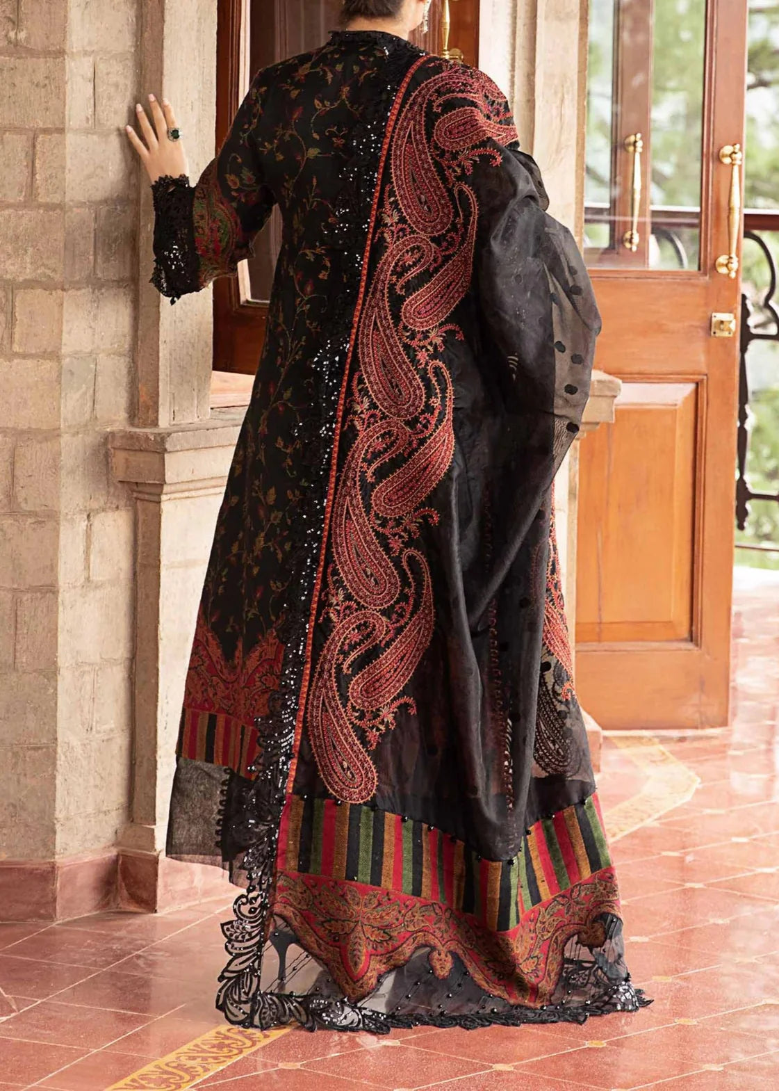 Maria.B UNSTITCHED 3 Piece Embroidered Lawn Suit | S1005
