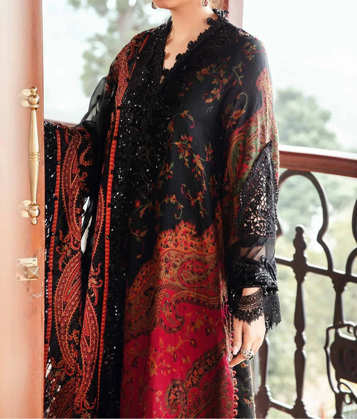 Maria.B UNSTITCHED 3 Piece Embroidered Lawn Suit | S1005
