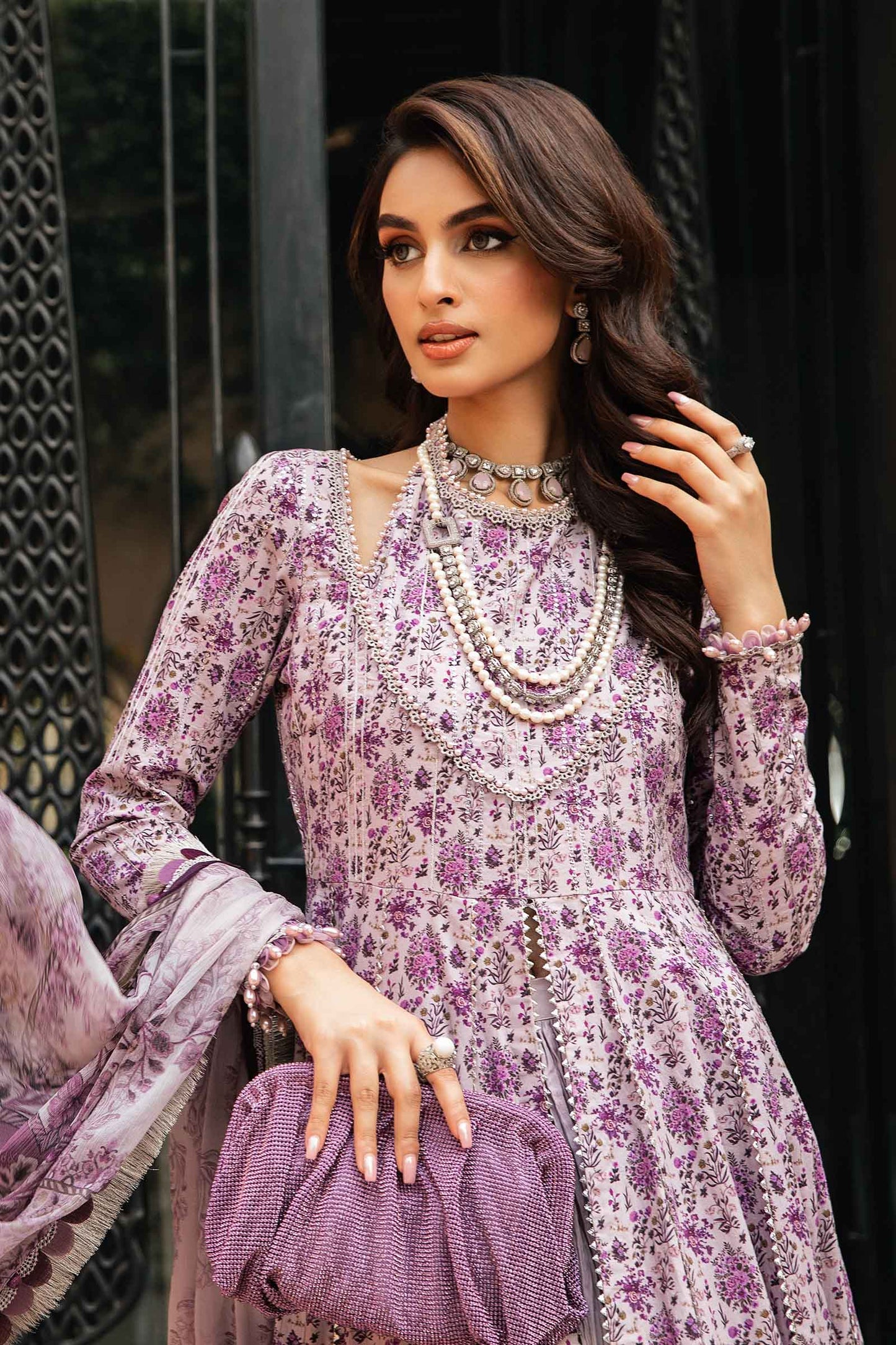 Maria.B UNSTITCHED 3 Piece Embroidered Lawn Suit | MPT-2207-B