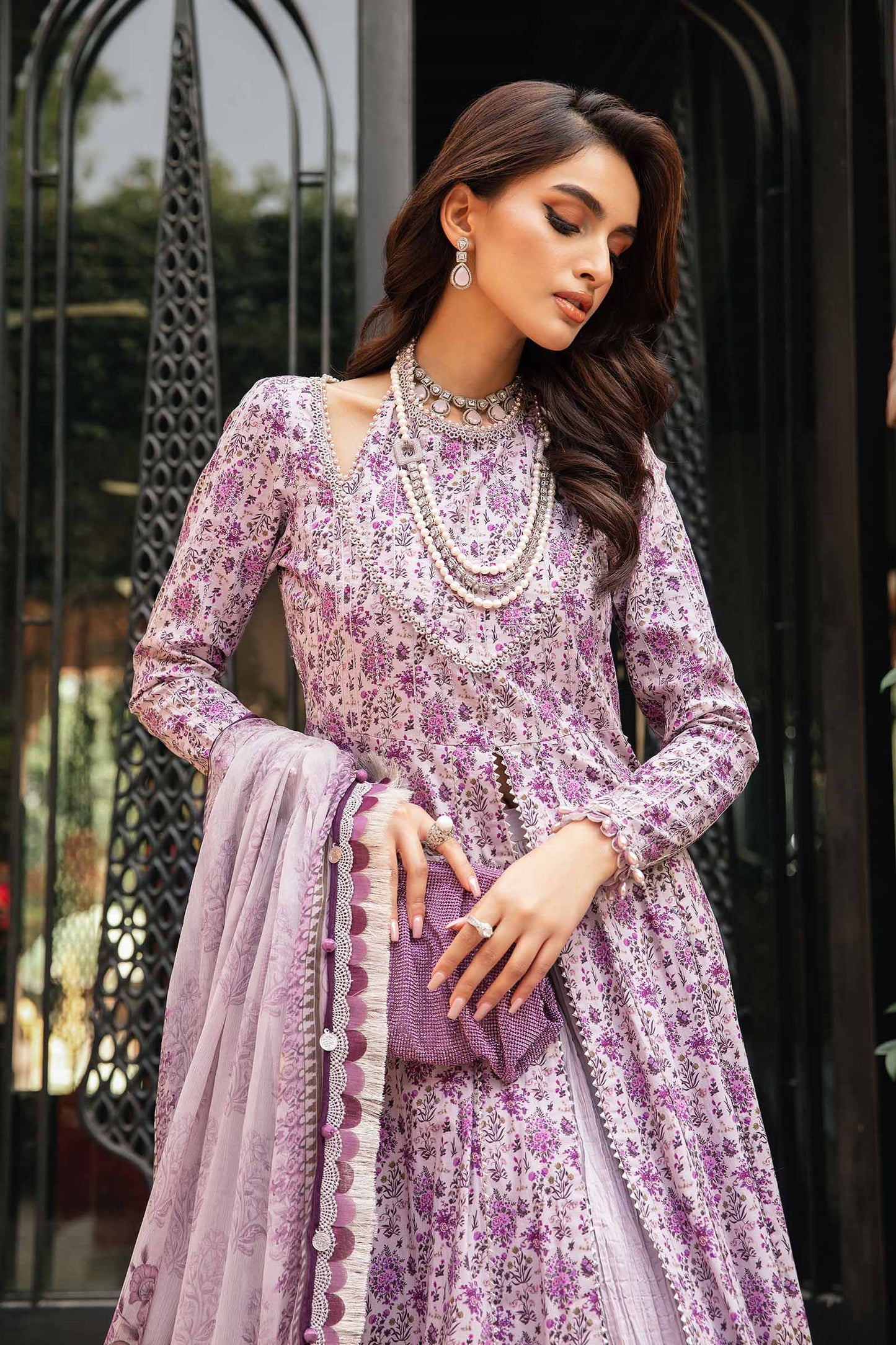 Maria.B UNSTITCHED 3 Piece Embroidered Lawn Suit | MPT-2207-B