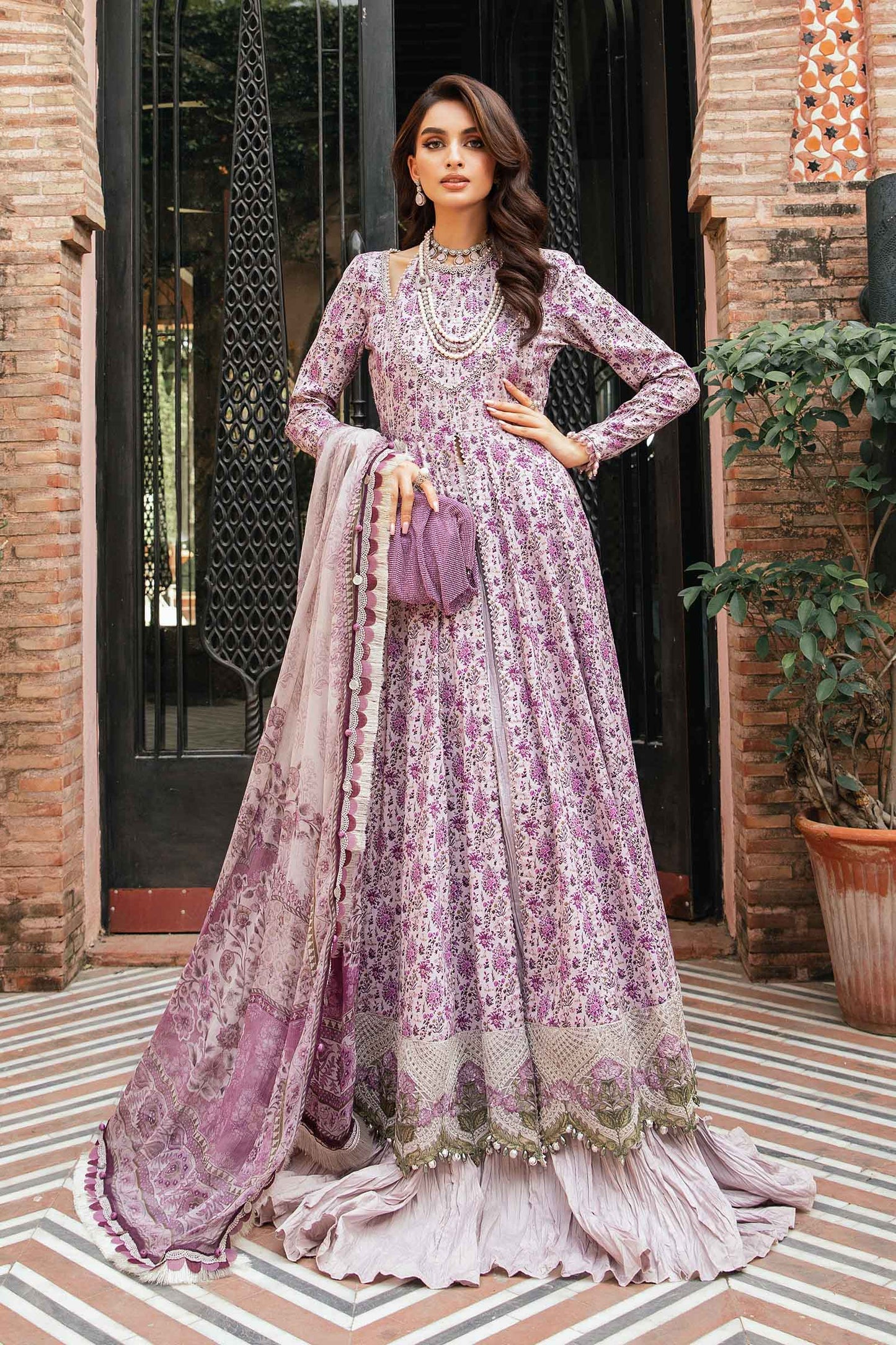 Maria.B UNSTITCHED 3 Piece Embroidered Lawn Suit | MPT-2207-B