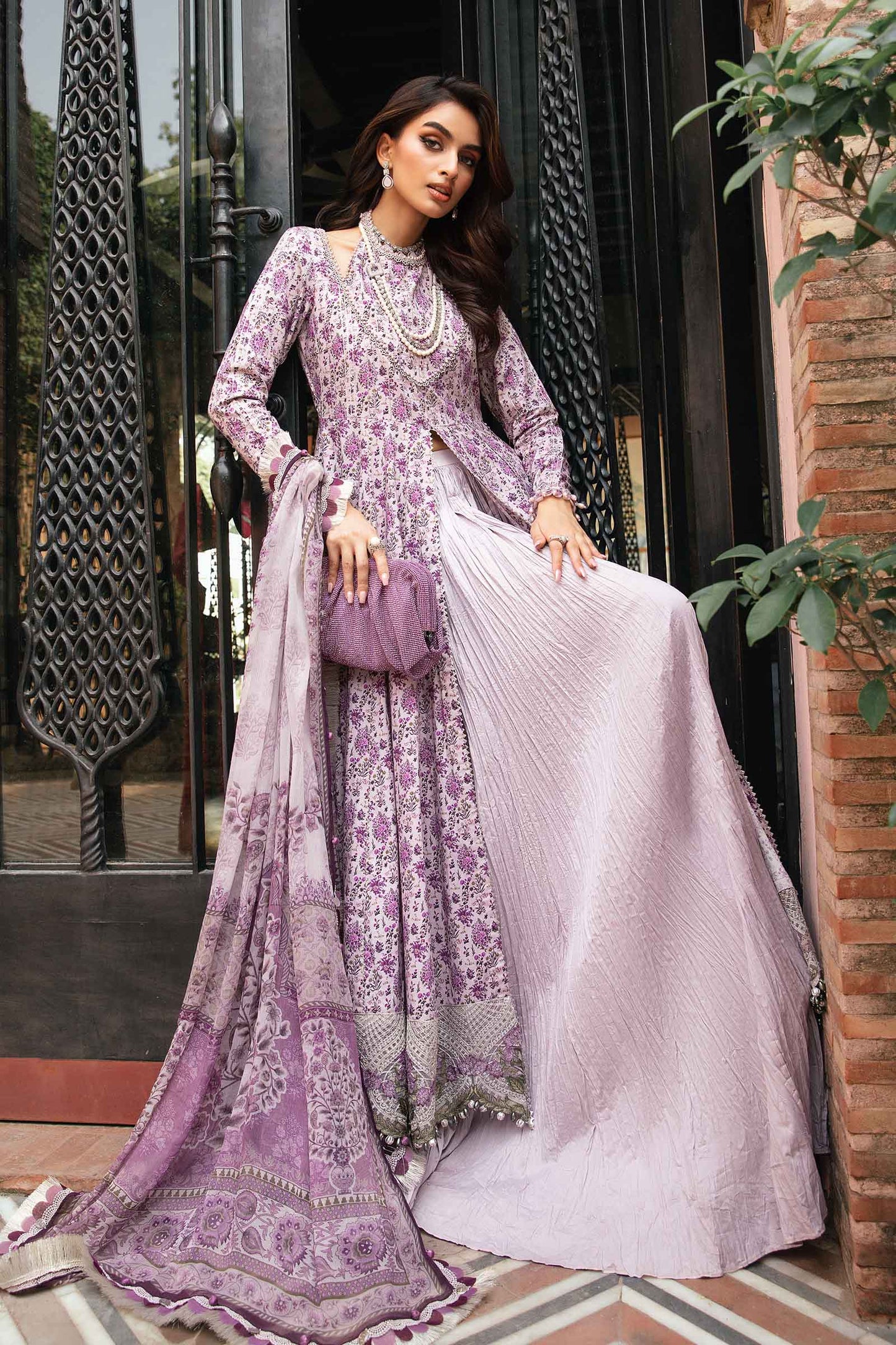 Maria.B UNSTITCHED 3 Piece Embroidered Lawn Suit | MPT-2207-B