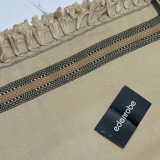 Edenrobe Winter Acrylic Shawl – BEIGE