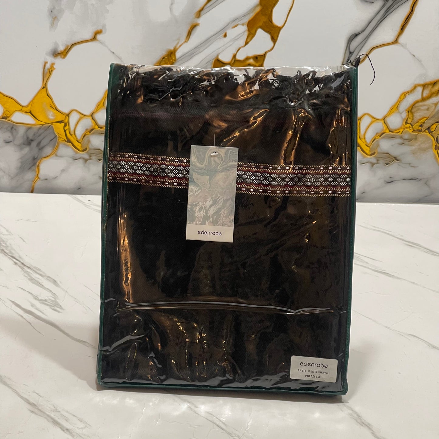 Edenrobe Winter Acrylic Shawl – BLACK