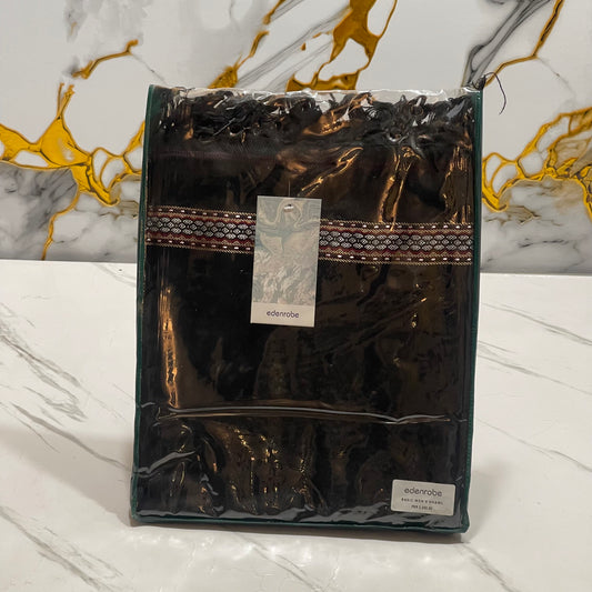 Edenrobe Winter Acrylic Shawl – BLACK