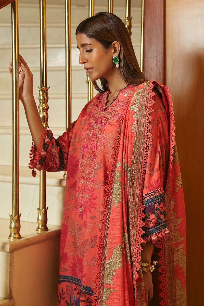 Sana Safinaz Winter Collection 3 Piece UNSTITCHED Suit - 6A