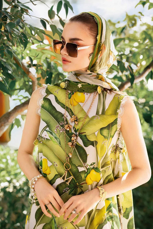 Maria.B UNSTITCHED 3 Piece Embroidered Lawn Suit | MPT-2503-A