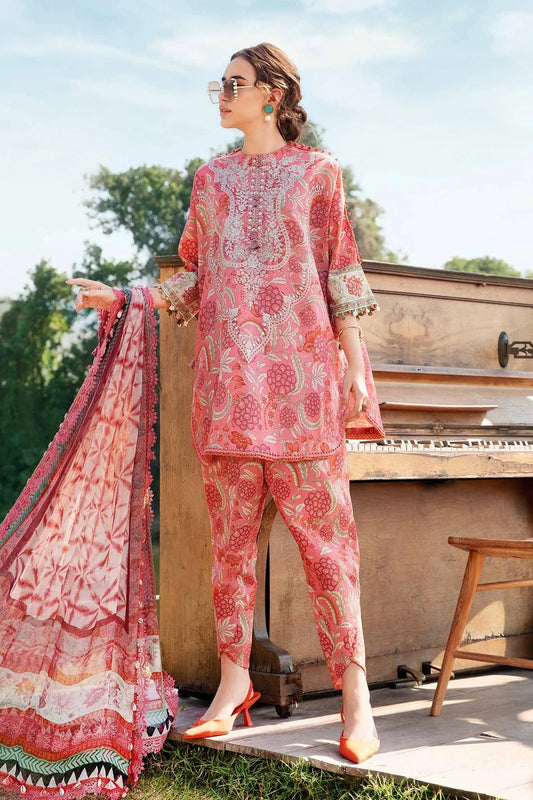 Maria.B UNSTITCHED 3 Piece Embroidered Lawn Suit | MPT-2513-A