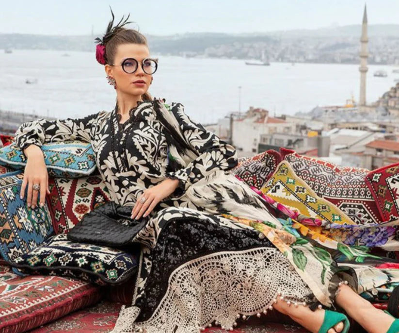 Maria.B UNSTITCHED 3 Piece Embroidered Lawn Suit | MPT-2307