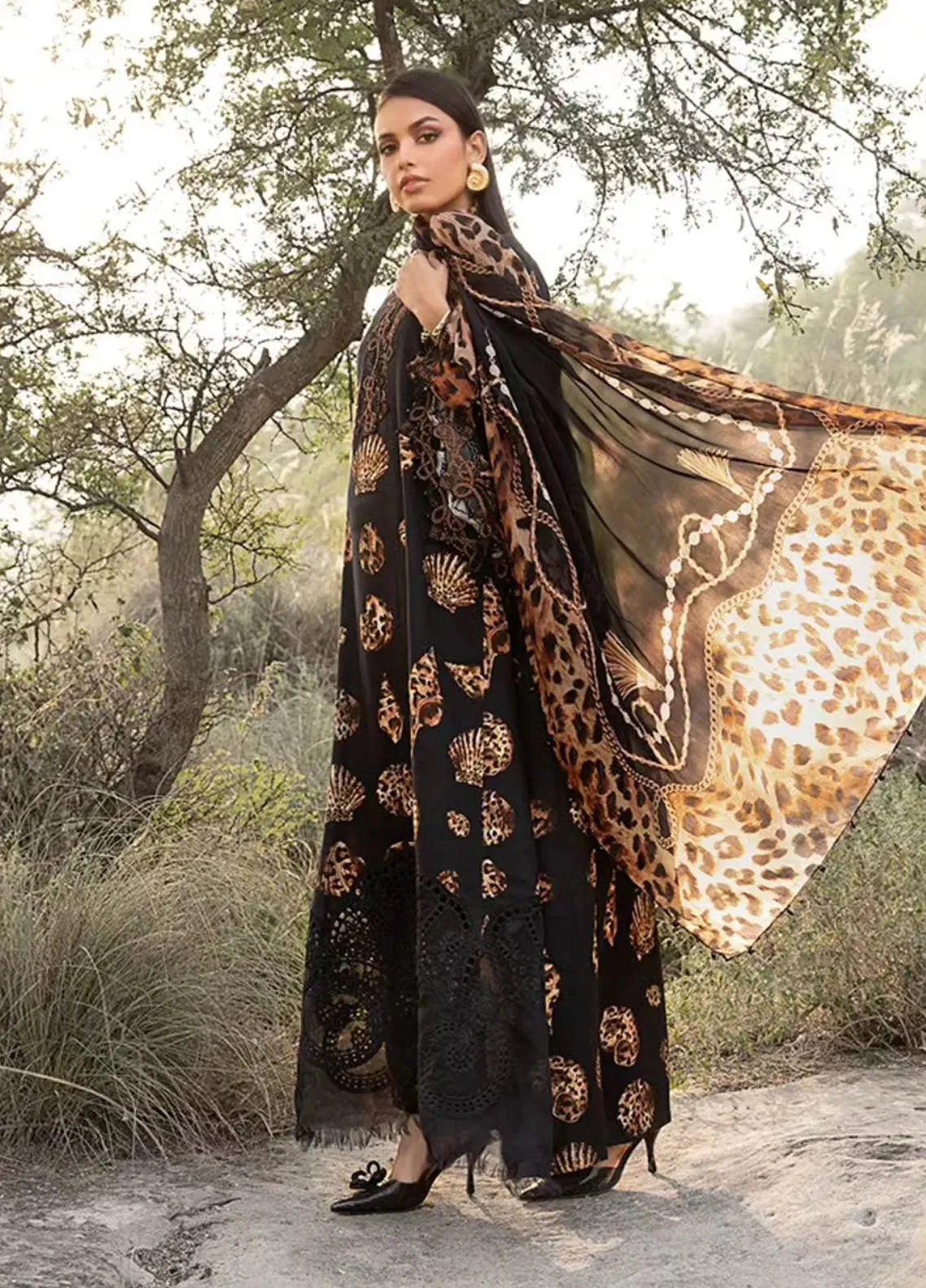 Maria.B UNSTITCHED 3 Piece Embroidered Lawn Suit | 10-B