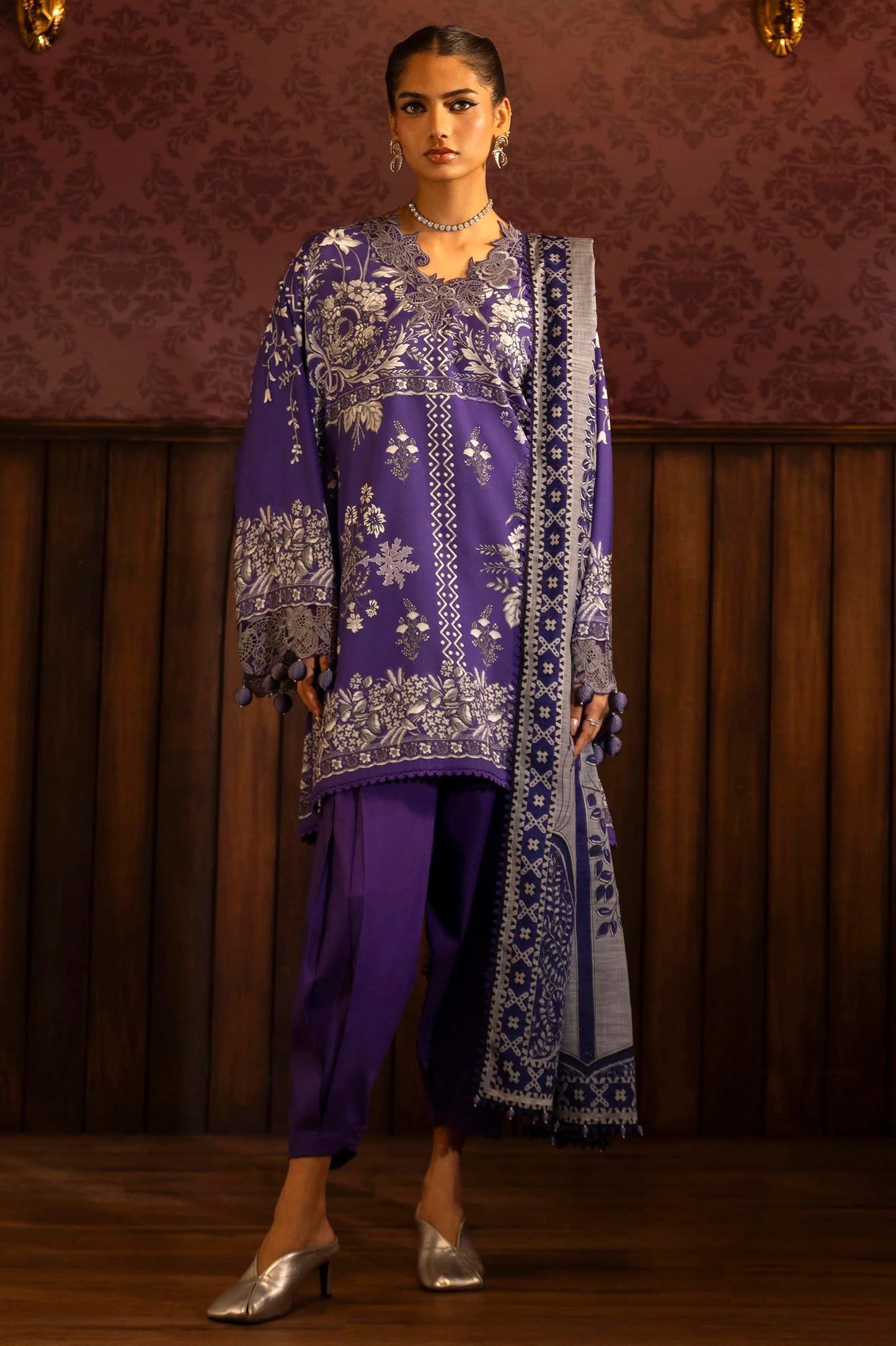 Sana Safinaz Winter Collection 3 Piece UNSTITCHED Suit - 16B