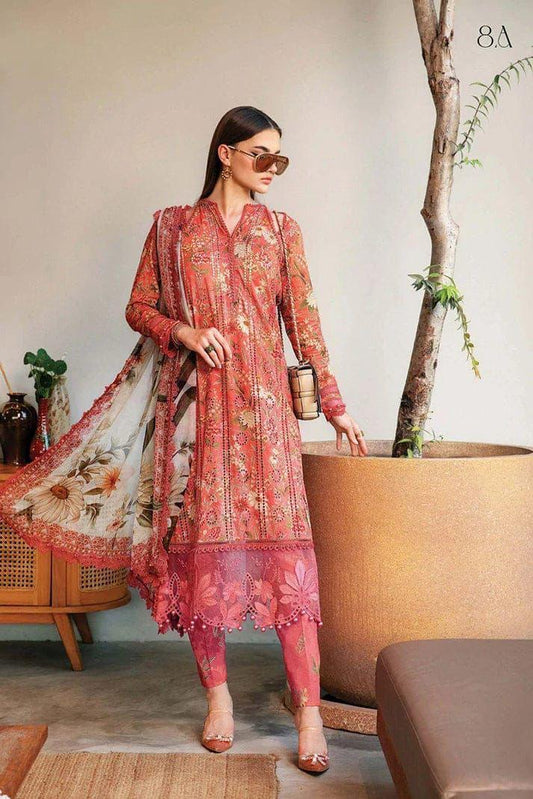 Maria.B UNSTITCHED 3 Piece Embroidered Lawn Suit | MPT250